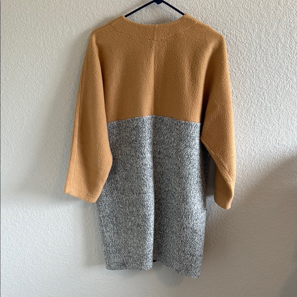 Zara Tan and Black Knit Cardigan Sweater S - Picture 3 of 3